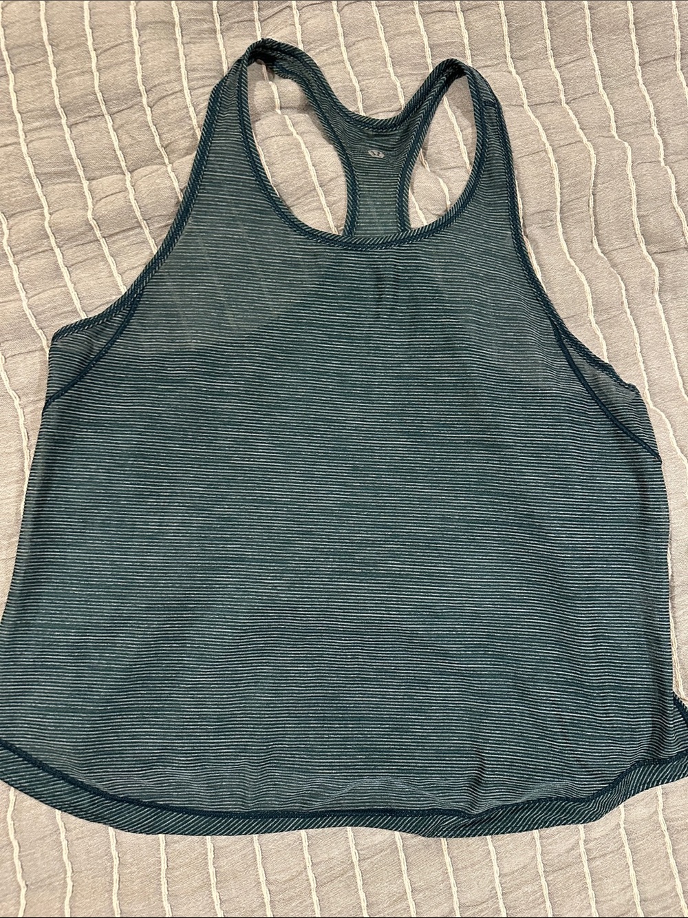 Lululemon Women’s Racerback Tank Top - Teal Stripe